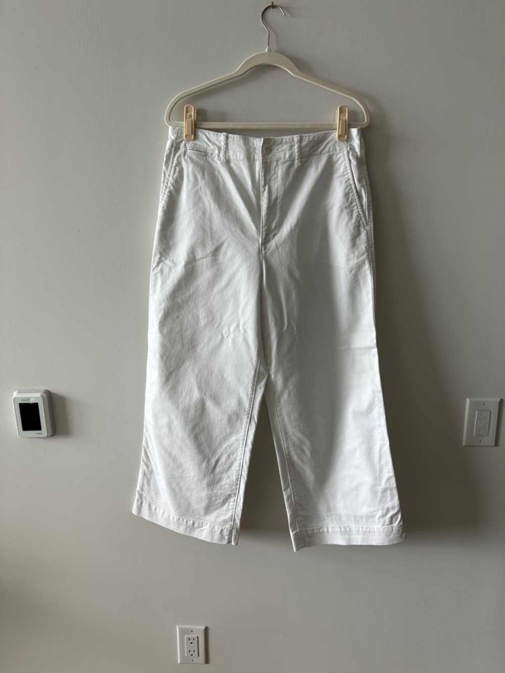 Polo by Ralph Lauren White High-Waist Wide-Leg Trousers